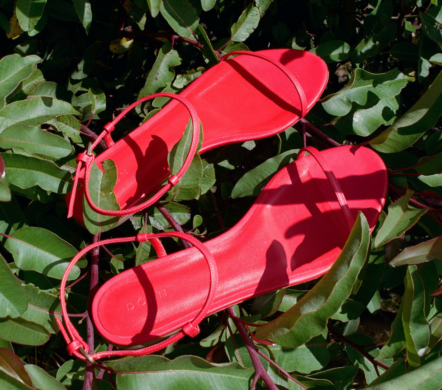 SARTENE SANDAL -- RED NAPPA