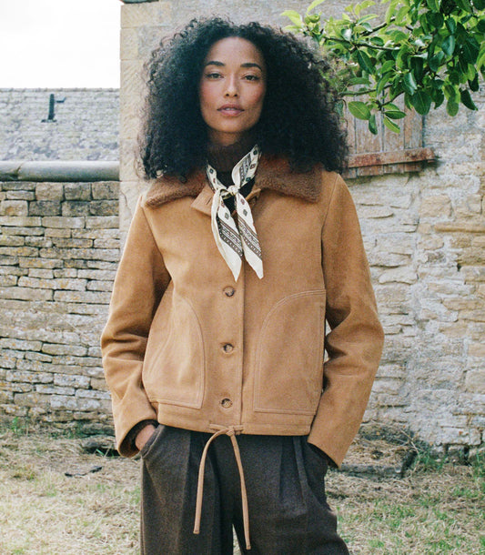 TURNER SUEDE JACKET -- STAG